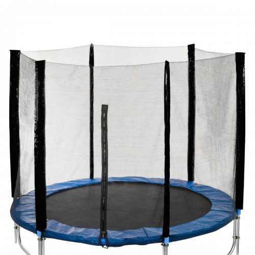 6 ft Replacement Trampoline Safety Enclosure Set (Netting and 6 poles)